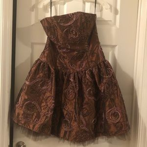 Jessica McClintock Cocktail Strapless Dress